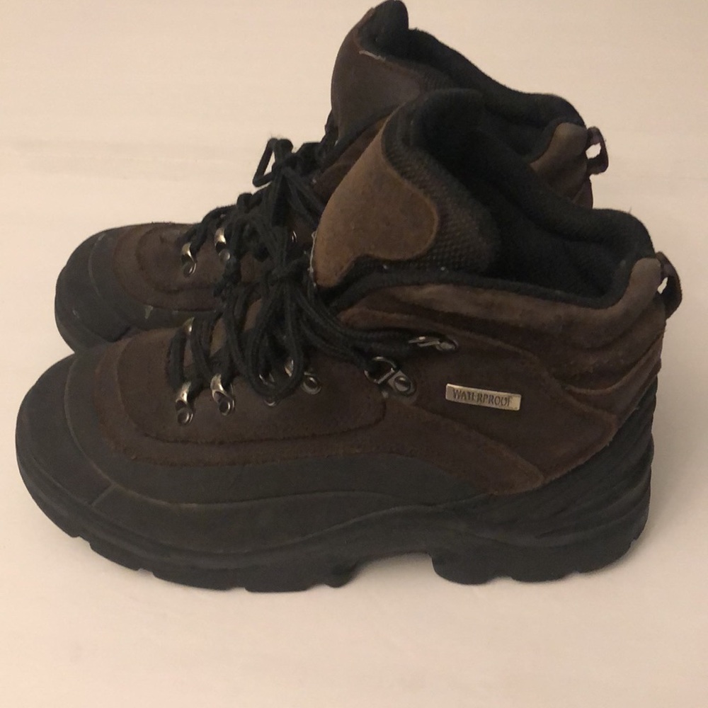 Leather Winter Waterproof Thinsulate Ankle High Boots by Hush Puppies Size 5.5 - Picture 8 of 12